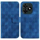 For Tecno Spark 10 Pro Double 8-shaped Embossed Leather Phone Case(Blue) - 1