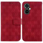 For Tecno Camon 19 Pro 5G Double 8-shaped Embossed Leather Phone Case(Red) - 1