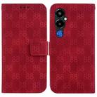 For Tecno Pova 4 Pro Double 8-shaped Embossed Leather Phone Case(Red) - 1