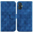 For Tecno Spark 9 Pro / 9T / KH7 Double 8-shaped Embossed Leather Phone Case(Blue) - 1