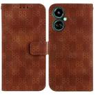 For Tecno Camon 19 Double 8-shaped Embossed Leather Phone Case(Brown) - 1