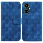 For Tecno Camon 19 Double 8-shaped Embossed Leather Phone Case(Blue) - 1