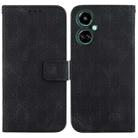 For Tecno Camon 19 Double 8-shaped Embossed Leather Phone Case(Black) - 1