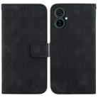 For Tecno Camon 19 Neo Double 8-shaped Embossed Leather Phone Case(Black) - 1