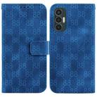 For Tecno Pova 3 / LE7 Double 8-shaped Embossed Leather Phone Case(Blue) - 1