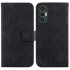 For Tecno Pova 3 / LE7 Double 8-shaped Embossed Leather Phone Case(Black) - 1