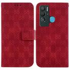 For Tecno Pova Neo / LE6 Double 8-shaped Embossed Leather Phone Case(Red) - 1