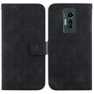 For Tecno Phantom X Double 8-shaped Embossed Leather Phone Case(Black) - 1