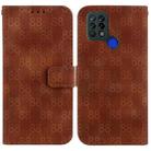 For Tecno Pova 4G / LD7 Double 8-shaped Embossed Leather Phone Case(Brown) - 1
