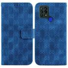 For Tecno Pova 4G / LD7 Double 8-shaped Embossed Leather Phone Case(Blue) - 1