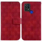 For Tecno Pova 4G / LD7 Double 8-shaped Embossed Leather Phone Case(Red) - 1