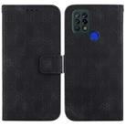 For Tecno Pova 4G / LD7 Double 8-shaped Embossed Leather Phone Case(Black) - 1