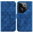 For Tecno Camon 20 Premier 5G Double 8-shaped Embossed Leather Phone Case(Blue) - 1