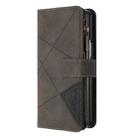 For Samsung Galaxy Z Fold6 Rhombus Texture Zipper Wallet Leather Phone Case(Grey) - 2
