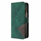 For Samsung Galaxy Z Fold6 Rhombus Texture Zipper Wallet Leather Phone Case(Green) - 2