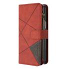 For Samsung Galaxy Z Fold7 Rhombus Texture Zipper Wallet Leather Phone Case(Brown) - 2