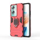 For OPPO A79 5G PC + TPU Shockproof Protective Phone Case with Magnetic Ring Holder(Red) - 1