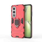 For OPPO K12X 5G Global PC + TPU Shockproof Protective Phone Case with Magnetic Ring Holder(Red) - 1