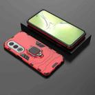 For OPPO K12X 5G Global PC + TPU Shockproof Protective Phone Case with Magnetic Ring Holder(Red) - 2