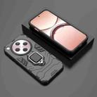 For OPPO Find X8 5G PC + TPU Shockproof Protective Phone Case with Magnetic Ring Holder(Black) - 2