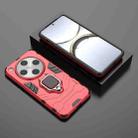 For OPPO Find X8 Pro PC + TPU Shockproof Protective Phone Case with Magnetic Ring Holder(Red) - 2