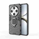 For OPPO Find X8 Pro PC + TPU Shockproof Protective Phone Case with Magnetic Ring Holder(Black) - 1