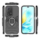 For Honor 200 Lite Global PC + TPU Shockproof Protective Phone Case with Magnetic Ring Holder(Black) - 3