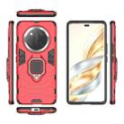 For Honor X60 Pro 5G PC + TPU Shockproof Protective Phone Case with Magnetic Ring Holder(Red) - 3