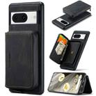 For Google Pixel 8 JEEHOOD Magnetic Zipper Wallet Phone Leather Case(Black) - 1