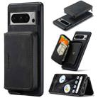 For Google Pixel 8 Pro JEEHOOD Magnetic Zipper Wallet Phone Leather Case(Black) - 1