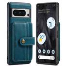 For Google Pixel 8 Pro JEEHOOD RFID Blocking Anti-Theft Magnetic PU Phone Case(Blue) - 1