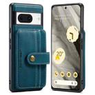 For Google Pixel 8 JEEHOOD RFID Blocking Anti-Theft Magnetic PU Phone Case(Blue) - 1