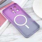 For iPhone 16 Pro Max Liquid TPU Silicone Gradient MagSafe Phone Case(Purple) - 3