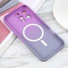 For iPhone 16e Liquid TPU Silicone Gradient MagSafe Phone Case(Purple) - 3