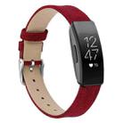 For Fitbit Inspire / Inspire HR Canvas B Type  Watch Band, Size:S(Red) - 1