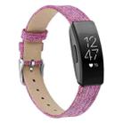 For Fitbit Inspire / Inspire HR Canvas B Type  Watch Band, Size:S(Dark Purple) - 1