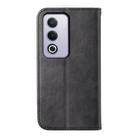 For OPPO A3 Pro 5G Cubic Grid Calf Texture Magnetic Leather Phone Case(Black) - 3