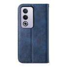 For OPPO A3 Pro 5G Cubic Grid Calf Texture Magnetic Leather Phone Case(Blue) - 3