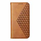 For OPPO A3 4G / 5G / A3X 4G / 5G India Cubic Grid Calf Texture Magnetic Leather Phone Case(Yellow) - 2