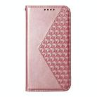 For OPPO Reno13 F 4G / 5G Cubic Grid Calf Texture Magnetic Leather Phone Case(Rose Gold) - 2