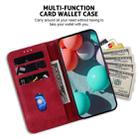 For Xiaomi Redmi Note 12 Pro+ Global 7-shaped Embossed Leather Phone Case(Red) - 4