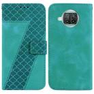 For Xiaomi Mi 10T Lite 5G/Mi 10i 5G 7-shaped Embossed Leather Phone Case(Green) - 1