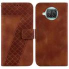For Xiaomi Mi 10T Lite 5G/Mi 10i 5G 7-shaped Embossed Leather Phone Case(Brown) - 1