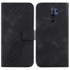 For Xiaomi Redmi 9/9 Prime/Poco M2 7-shaped Embossed Leather Phone Case(Black) - 1