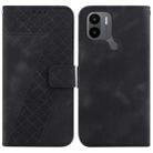 For Xiaomi Redmi A1+ 4G Global/Poco C50/Poco C51 7-shaped Embossed Leather Phone Case(Black) - 1