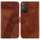 For Xiaomi Redmi Note 11 Pro 4G Global/5G Global 7-shaped Embossed Leather Phone Case(Brown) - 1