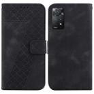 For Xiaomi Redmi Note 11 Pro 4G Global/5G Global 7-shaped Embossed Leather Phone Case(Black) - 1