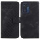 For Xiaomi 11T/11T Pro 7-shaped Embossed Leather Phone Case(Black) - 1