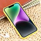 For iPhone 15 Weave Texture Silicone Phone Case(Yellow) - 3