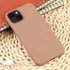 For iPhone 15 Weave Texture Silicone Phone Case(Brown) - 2